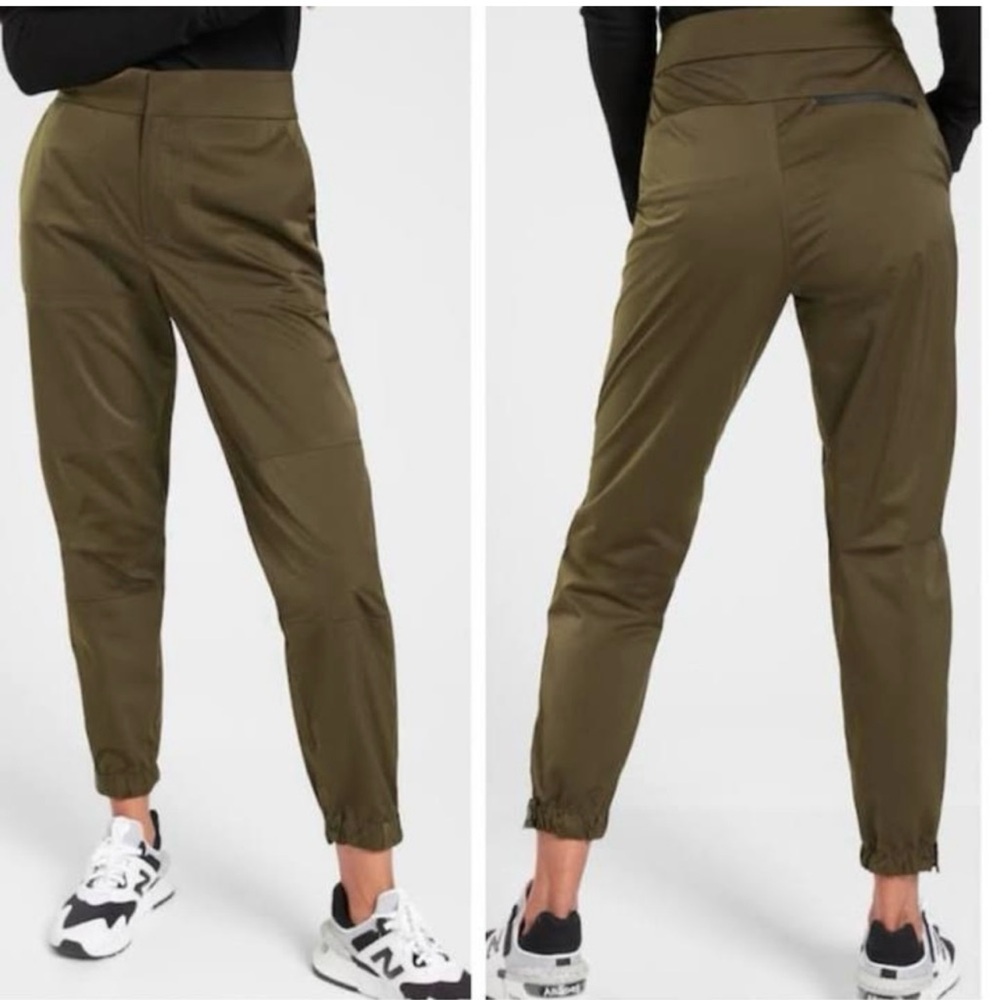 Athleta Olive Green Track Joggers